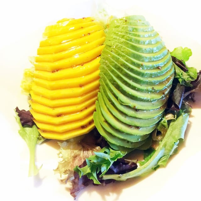 Avocado mango salad.