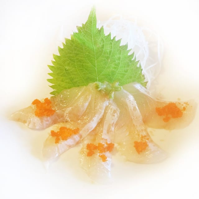 Halibut Carpaccio.
