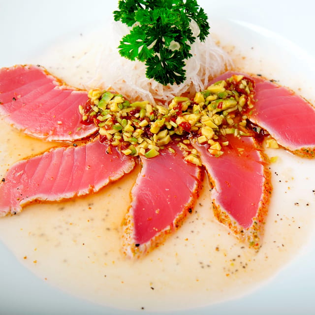 Cajun Seared Tuna Tataki.